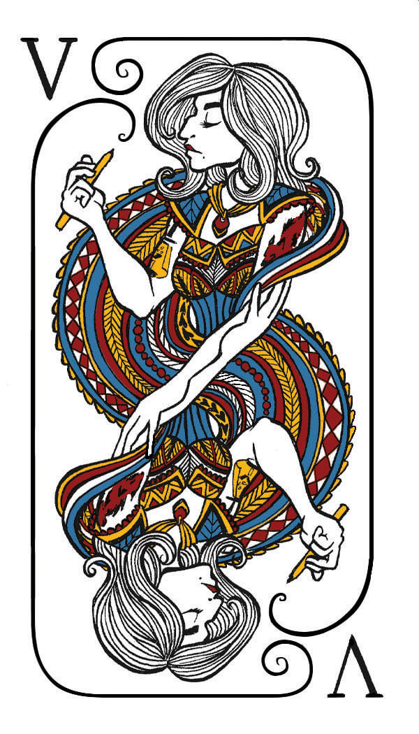 Playing card illustration
